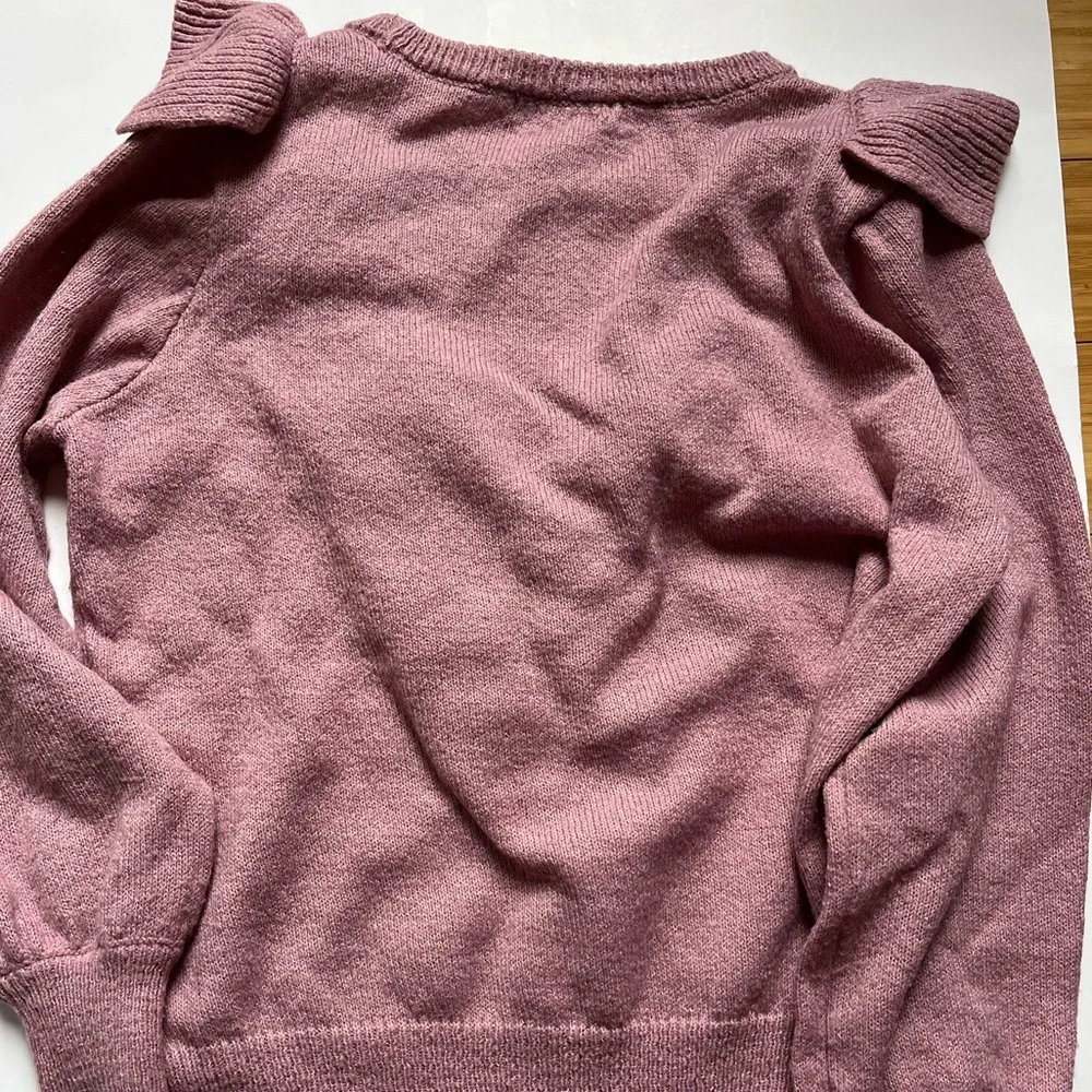 Adrienne Vittadini Pink Ruffled Sweater - Picture 3 of 5